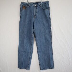 Cinch Jeans Mens 36x30 Bronze Label Slim Fit Western Cowboy Cotton Denim Blue